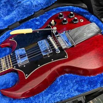 Vintage 1968 Gibson SG Standard "Large Guard" with Maestro Vibrola - Cherry w/OHSC image 5