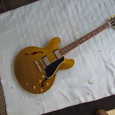 2022 Gibson Custom Shop 59 ES-335 All Gold Near Mint W/OHC & Tags image 2