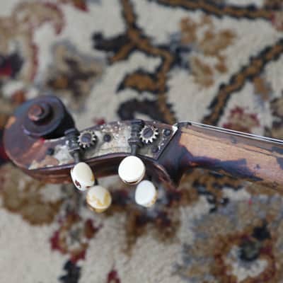Vintage Czech Full Sized Violin with Bow and Case image 6