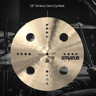 Sabian 18" Stratus Zero Crash Cymbal – B20 Bronze – Natural Finish – Brand New image 6