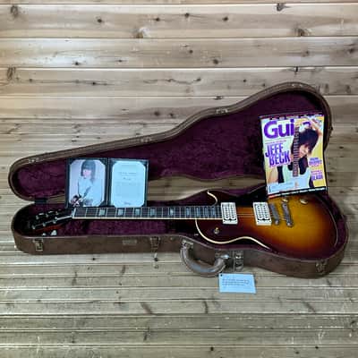 Gibson Jeff Beck "Yardburst" 59 Les Paul Standard Electric Guitar - Dark Cherry Sunburst image 7