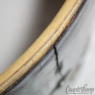 Slingerland 14x20"Dark Blue Sparkle Bass Drum Shell 3Ply African Mahogany 60s US image 13