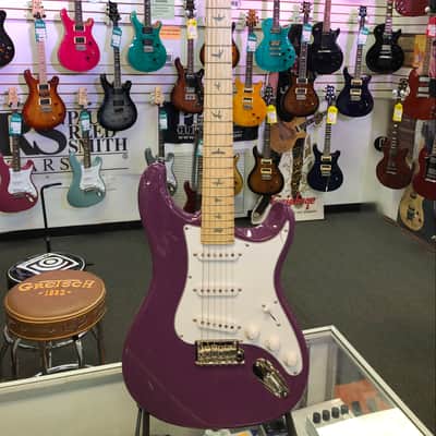 PRS SE Silver Sky Electric, Summit Purple. Maple Fingerboard with Gig Bag image 1