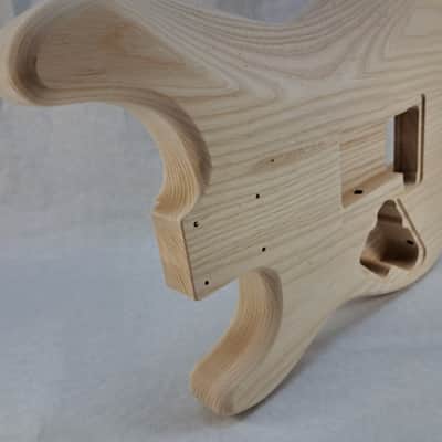 Unfinished Ash Hxx guitar body - for Fender Strat Stratocaster neck Floyd Rose J2420 image 8