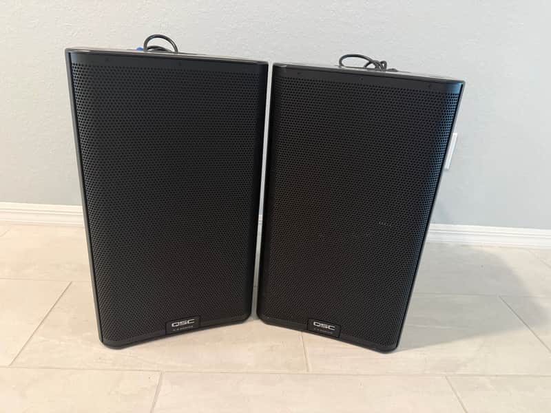PAIR of QSC K12.2 2-Way 2000-Watt 12" Active Loudspeaker 2010s - Black image 1