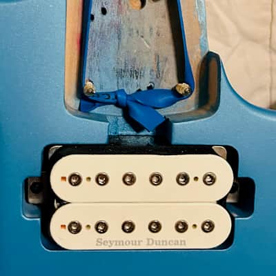 Charvel DK24 HH Pro Mod Dinky LOADED BODY Seymour Duncan Gotoh Matte Frost Blue image 3
