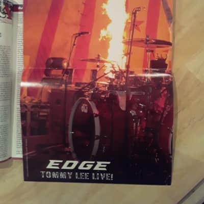 Vintage DW " Edge " Magazine from 2005 ( * Tommy Lee Poster still inside it * ) image 9