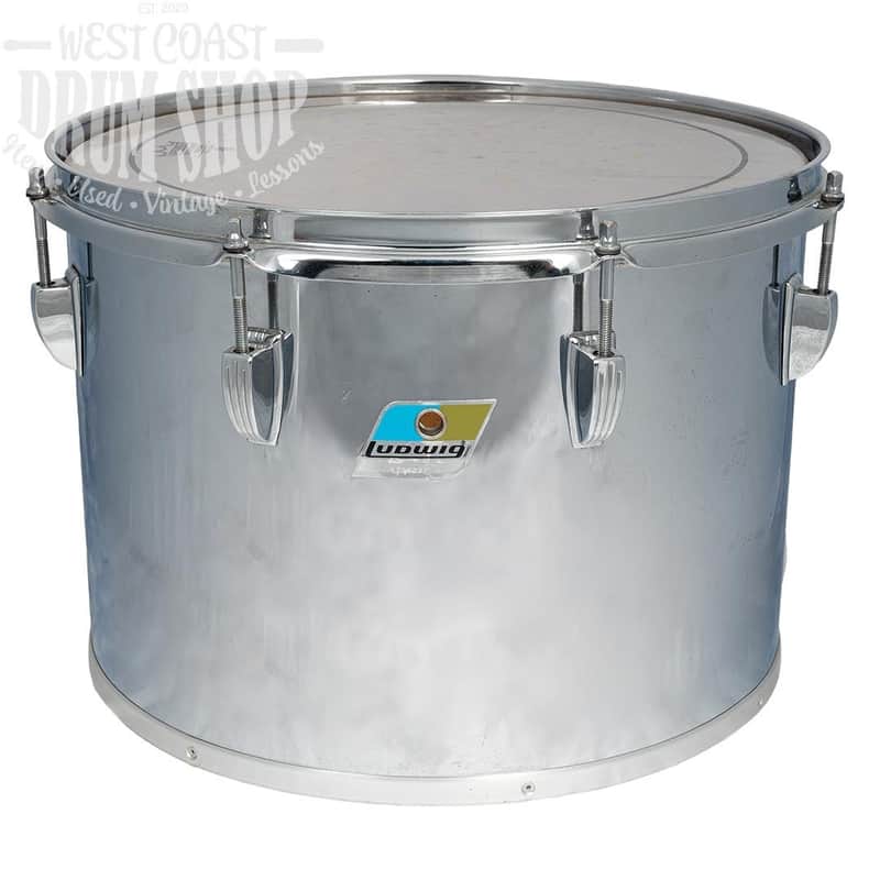 Used Ludwig 14x10 Vintage Classic Maple Concert Tom Chrome Over Wood Clearance image 1