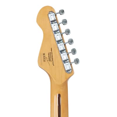 Vintage REVO Series 'Galactica' Electric Guitar ~ Green / Yellow Burst image 6