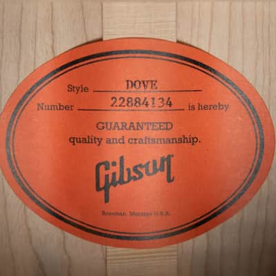 Gibson Dove Original Acoustic/Electric - Antique Natural with Hardshell Case image 19