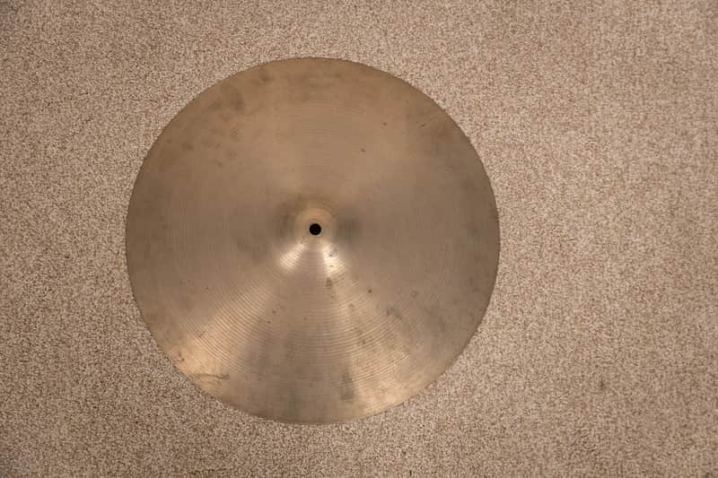 1970s Zildjian 16" A Hollow Logo Crash Cymbal 946g image 1