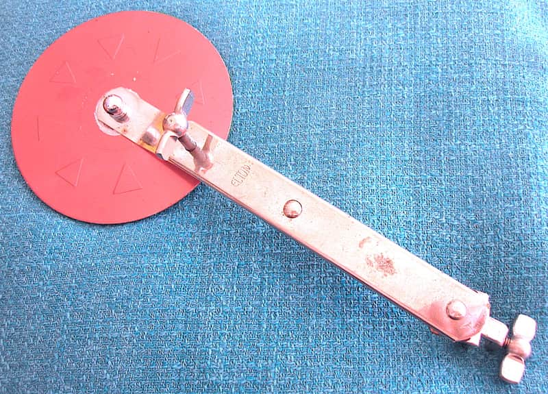 Elton Bass Drum External Hoop Rim Mount Muffler Mute Damper - Vintage image 1