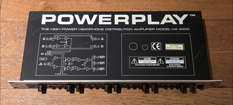Behringer Powerplay Pro HA0600 4-Channel Headphone Amplifier 2000s - Black / Silver image 1
