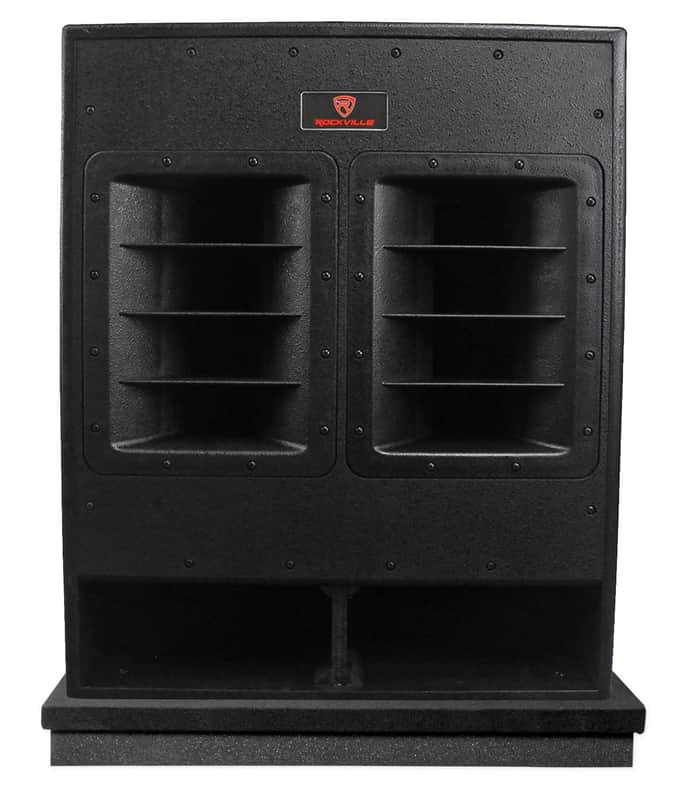 Rockville RBG18FA 18" 3000 Watt Powered Subwoofer Folded Horn PA/DJ Sub + Riser image 1