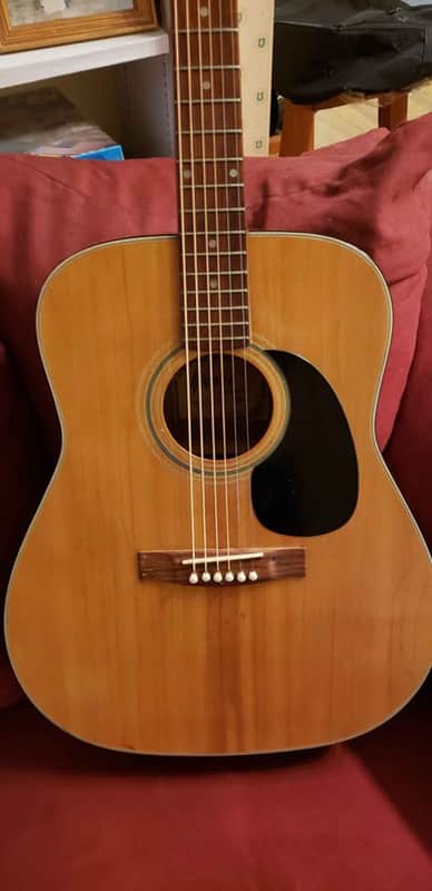 Greco F-100 Dreadnought Acoustic Guitar 1970's Japan | Reverb