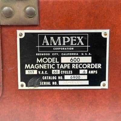 Vintage Ampex 600 / 601 Magnetic Tape Recorder Tube Preamp Mic Preamplifier image 4