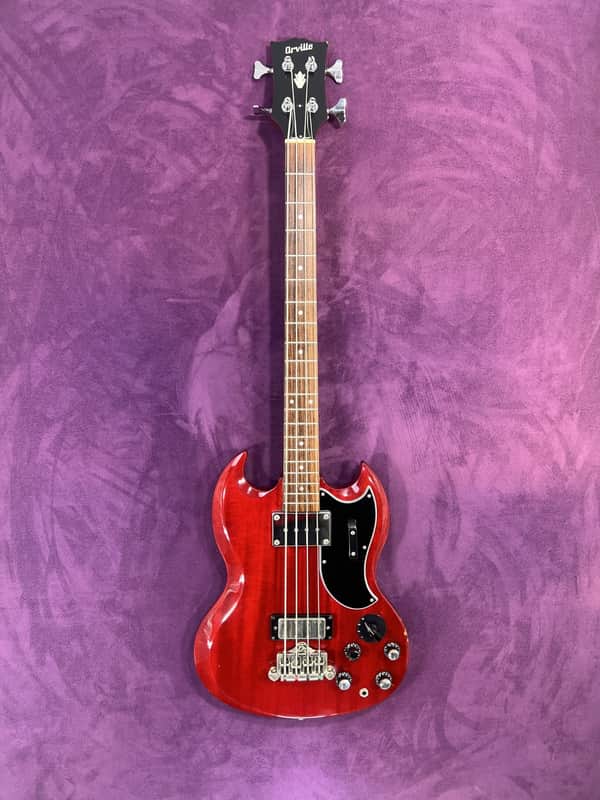 Orville by Gibson EB-3 SG Short-Scale 1996 - Heritage Cherry image 1