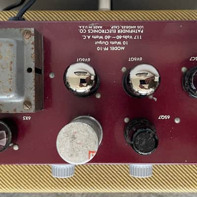 Newcomb Pathfinder PF10 Vintage Harmonica Tube PA Head Amplifier image 5