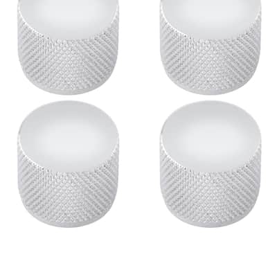 Knurled Guitar Knobs Volume Tone Knob Speed Control Knobs 6Mm Shaft Metal Dome Style For Strat Tele Telecaster Style Electric Guitar Or Bass Guitar Parts Accessories 4Pcs Chrome. image 6