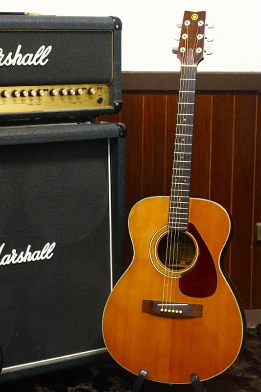 1970's made Vintage Yamaha FG-250 Acoustic Guitar GREEN Label Made