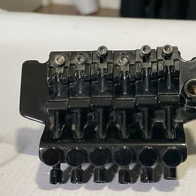 2000's Ibanez RG220B Series ILT1 Licensed Black Floyd Rose Double Locking Tremolo Bridge image 4
