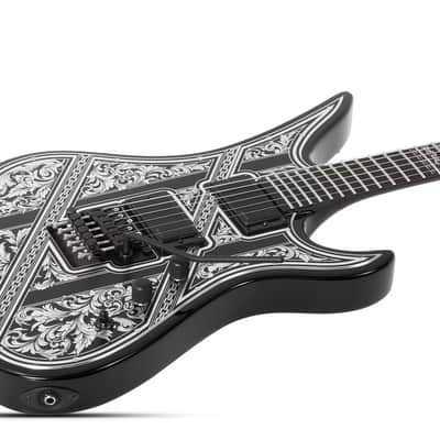 Schecter Avenger FR Przym Palladium Gloss Black image 4