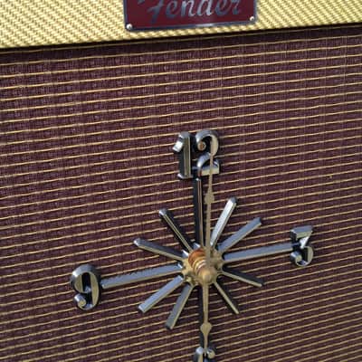 Fender Amplifier Tweed Retro Wall Clock, Fender Guitars & Amps, luthier, music studio, Super Rare! image 2