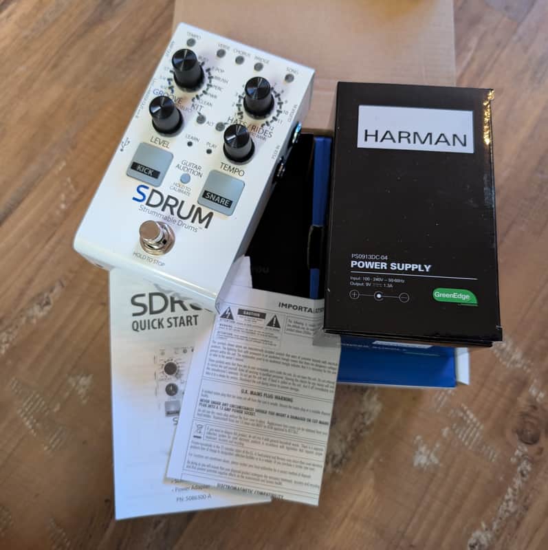 DigiTech SDRUM Guitar Effect Pedal MINT With Original Packaging White image 1