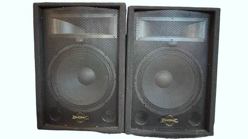 Phonic PAIR of SEM715 Plus 15" 2-Way 230W 8ohm Stage/Floor Monitor Speakers (Used) image 1