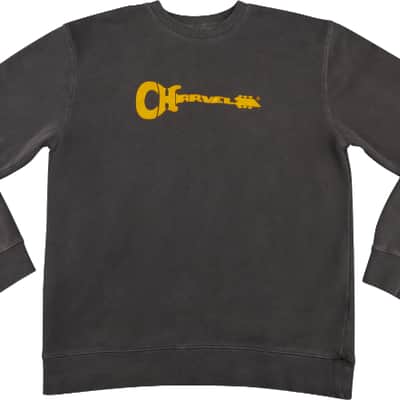 Charvel Guitars Logo Sweatshirt, Gray/Yellow, Large (L) image 2