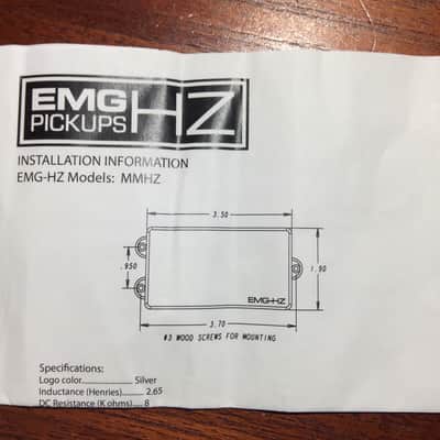 EMG MM5HZ 5 STRING BASS BLACK PASSIVE NEW OPEN BOX MUSIC MAN MM5 HZ image 5