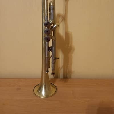 German Trumpet WELTKLANG  Musical Trompette 3 Valve Horn Vintage image 4
