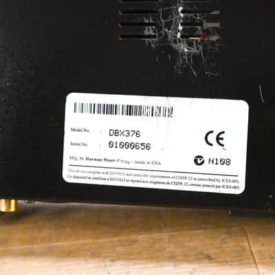 dbx 376 Tube Channel Strip with Digital Out CG012D1 image 12