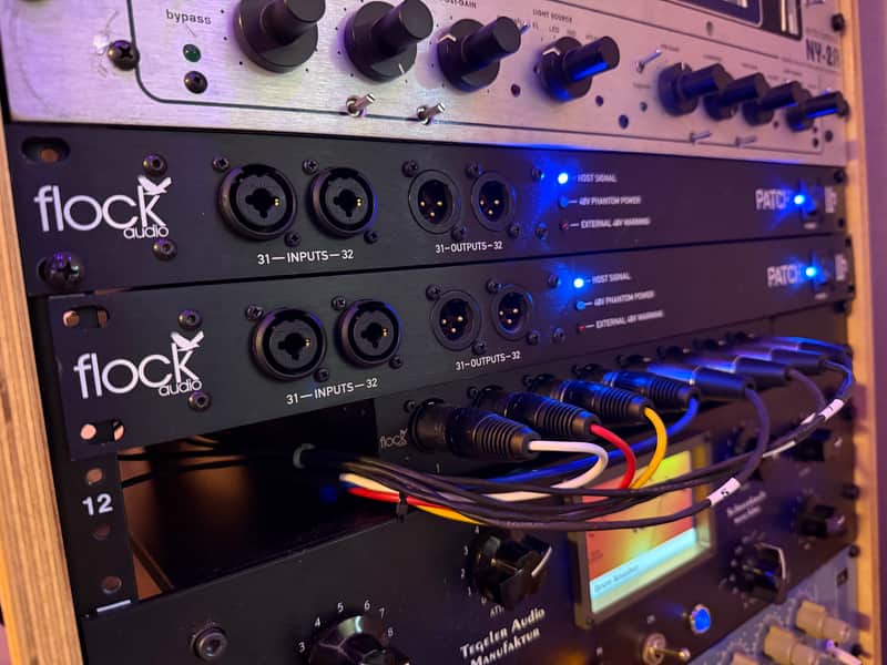 Flock Audio Digital Patch Bay 64 (32 in x 32 out) + 2 dsub cables image 1