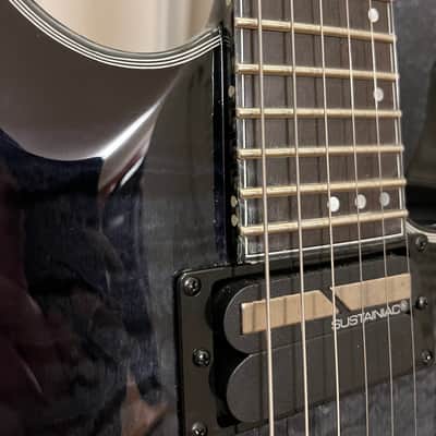 Schecter Hellraiser Hybrid C-1 FR S Sustainiac 2016 - 2021 Trans Black Burst image 4