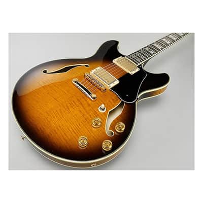 Ibanez John Scofield Signature JSM100 Hollow-Body Electric Guitar, Bound Ebony Fretboard, Vintage Sunburst image 10
