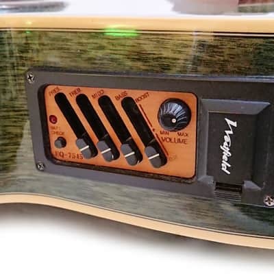 Westfield Electro Acoustic Guitar TF656P Trans Green Burst 2003 image 17