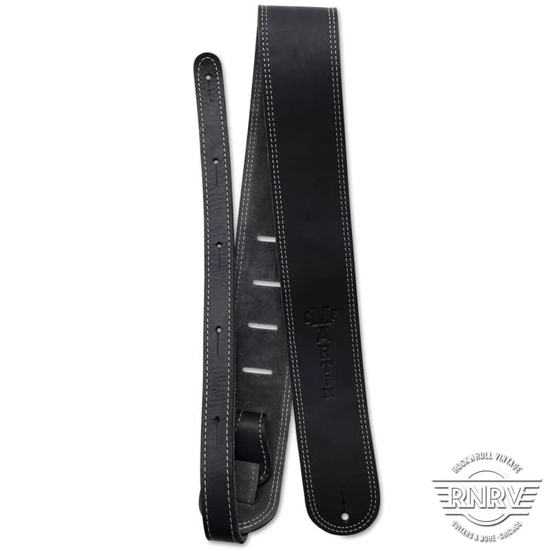 Martin Ball Glove Leather and Suede Guitar Strap 2010s - Black image 1