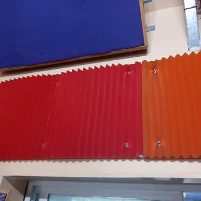 Auralex 2 x 4 foot 2" wedge foam panels 2015 - Orange, red, or purple image 2
