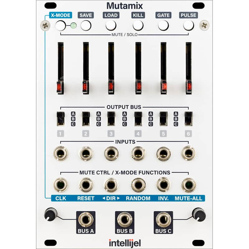 Intellijel Mutamix 6 Channel Audio / CV Mixer Eurorack Synth Module image 1