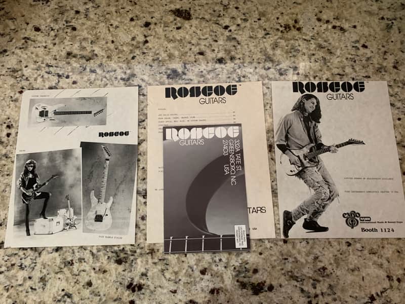 Roscoe Guitars Poster Brochure & More image 1