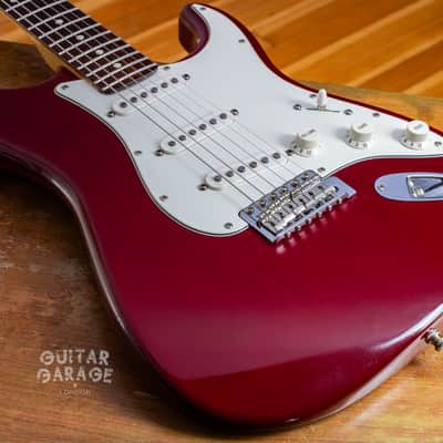 2007 Fender USA American Highway One Stratocaster Wine Red satin nitro rosewood fretboard image 8