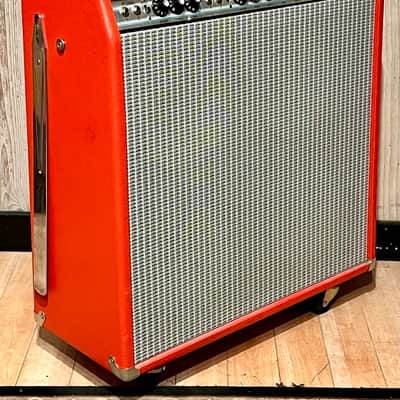 Rare 1974 Fender Super Reverb 2-Channel 40-Watt 4x10" Guitar Combo  Silverface, Red Tolex , Very Cool ! image 2