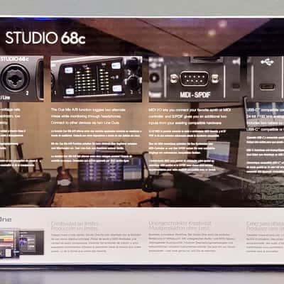 PreSonus Studio 68C 6x6 USB-C Audio / MIDI Interface 2019 - Present - Black image 2