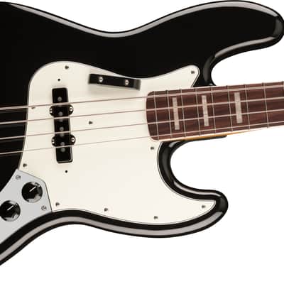Fender Vintera III Early '70s Jazz Bass Rosewood FB Black with Bag image 4