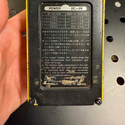 Boss OD-1 Over Drive (Black Label) NEC Long Chip image 8