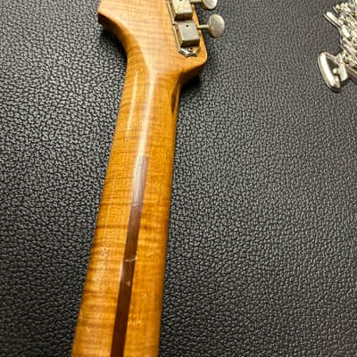 Musikraft Flame Maple Relic USA Stratocaster Neck with Tuners image 10