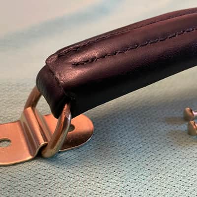 NOS leather guitar case handle for Hiscox Calton mark leaf skb gator crossrock gibson custom shop case les paul image 5