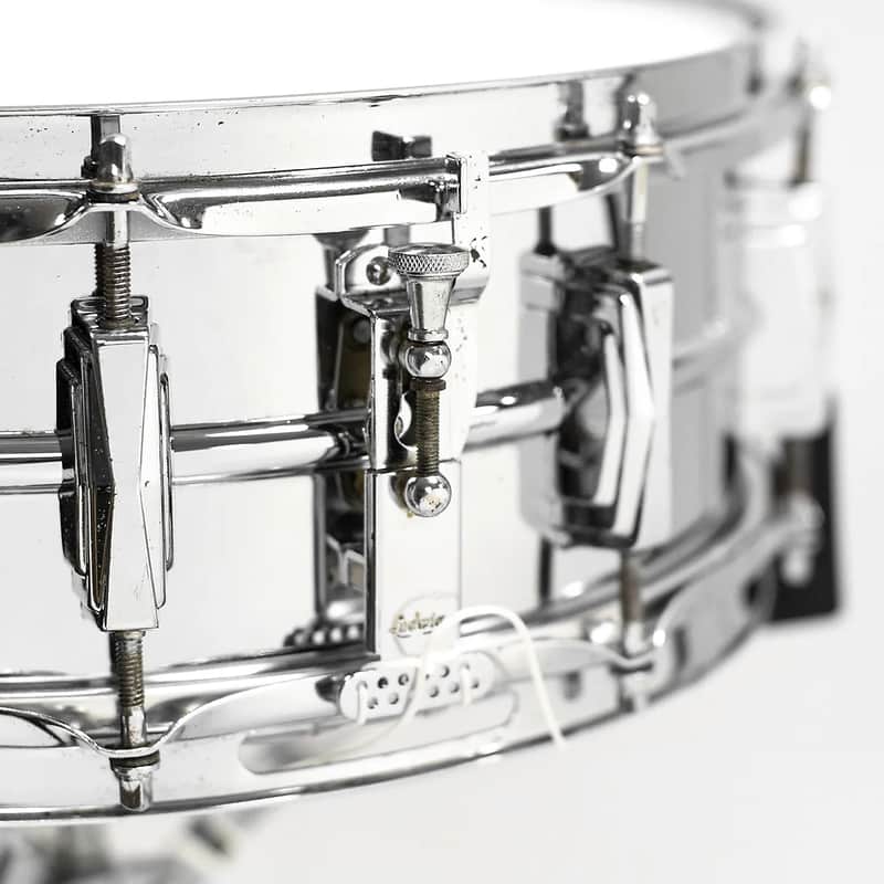 Ludwig No. 400 Supraphonic 5x14" Aluminum Snare Drum with Keystone Badge 1963 - 1969 image 6