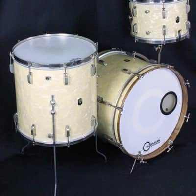 Leedy 3-Piece Drum Set 1949 -13/16/20 - White Marine Pearl image 12